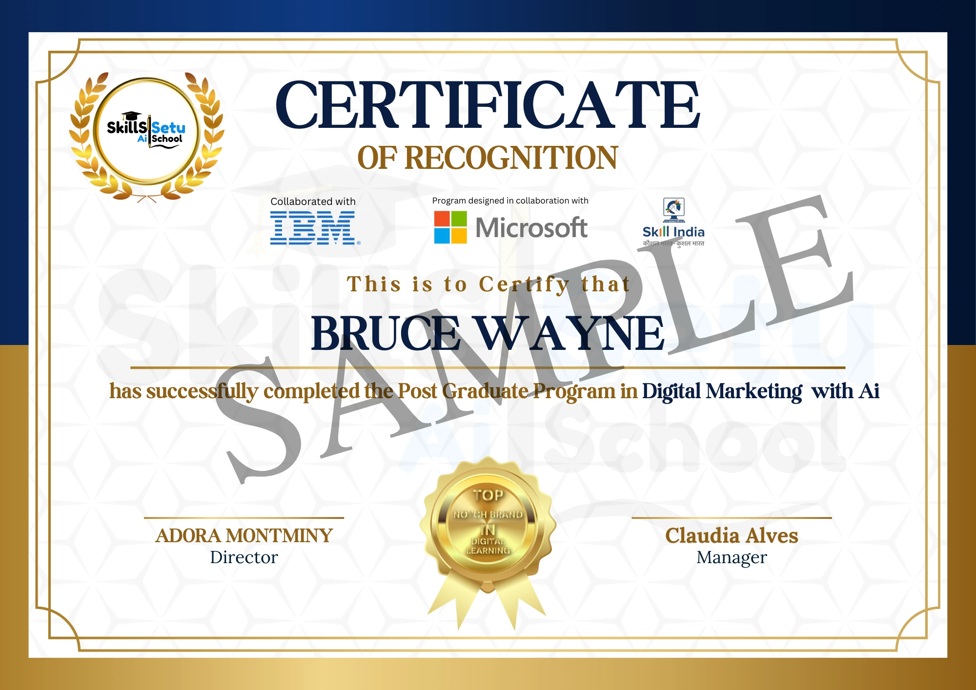 Digital Marketing With Ai Certificate
